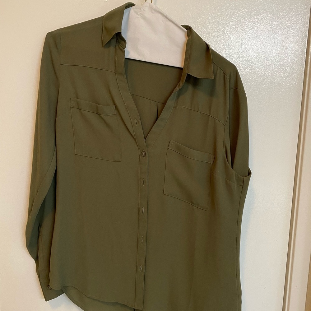Green blouse